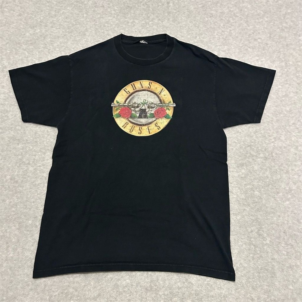 Guns N' Roses Shirt Black Medium Classic Logo Unisex Rock Music Band Tour Vintag